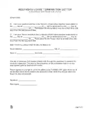 Free Download PDF Books, Nebraska Lease Termination Letter Template