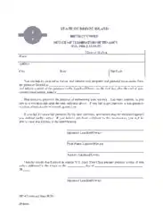 Rhode Island Lease Termination Letter Template
