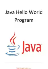 Java Hello World Program, Java Programming Book