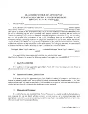 Free Download PDF Books, Illinois Minor Child Power Of Attorney Form Template