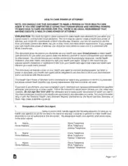 Free Download PDF Books, North Carolina Health Care Power Of Attorney Form Template