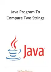 Free Download PDF Books, Java Program To Compare Two Strings
