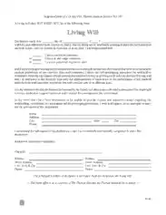 Free Download PDF Books, Florida Living Will Form Template