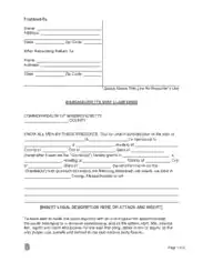 Free Download PDF Books, Massachusetts Quit Claim Deed Form Template