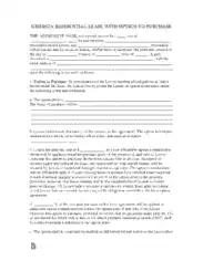Georgia Residential Lease With Option To Purchase Agreement Form Template