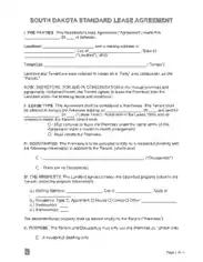 Free Download PDF Books, Standard Residential Lease Agreement