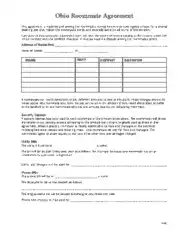 Free Download PDF Books, Ohio Roommate Agreement Form Template
