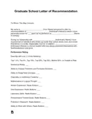 Free Download PDF Books, Graduate School Letter Of Recommendation Template