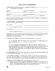 Free Download PDF Books, Barter Agreement Form Template