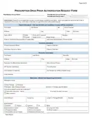 Sav Rx Prior Authorization Form Fillable Template