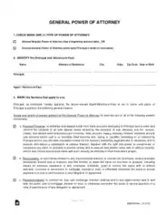 Arizona General Power Of Attorney Form Template