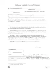 Alabama Limited Power Of Attorney Form Template