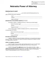 Free Download PDF Books, Nebraska Supreme Court Statutory Durable Power Of Attorney Form Dc 6 12 Form Template