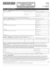 Florida Tax Power Of Attorney Dr 835 Form Template