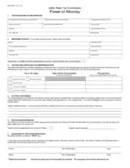 Idaho Tax Power Of Attorney Form Template