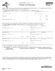 New York Tax Power Of Attorney Poa1 Form Template