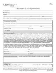 Ohio Tax Power Of Attorney Form Template