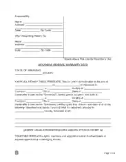 Free Download PDF Books, Arkansas General Warranty Deed Form Template