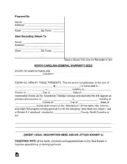 Free Download PDF Books, North Carolina General Warranty Deed Form Template