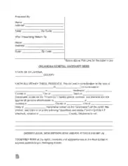 Free Download PDF Books, Oklahoma General Warranty Deed Form Template