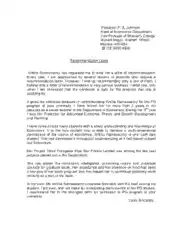Academic Recommendation Request Letter Template
