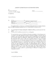 Basic Request Letter of Delevery Order Template