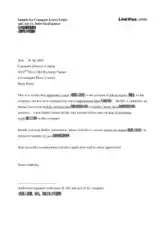 Free Download PDF Books, Company Leave Request Letter Template