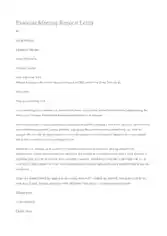 Sample Business Meeting Request Letter Template