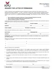 Request For Permission Letter Template