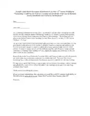 Formal Email Request Letter Template