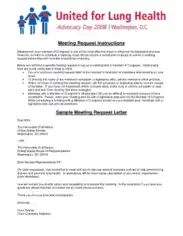 Formal Meeting Request Instruction Letter Template