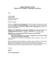 Formal Membership Request Letter Template