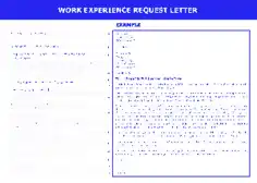 Request For Job Experience Letter Template