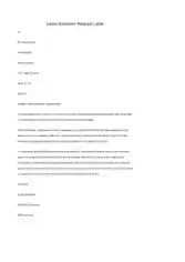 Leave Extension Request Letter Template