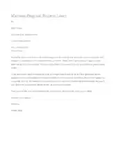 Marriage Proposal Request Letter Template