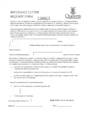 Free Download PDF Books, Reference Letter Request Form Template