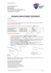 Sample Request For Employment Reference Letter Template