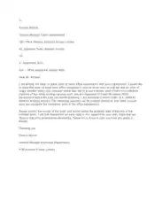 Office Equipment Letter Of Request Template