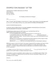 Sample Foia Request Letter Template