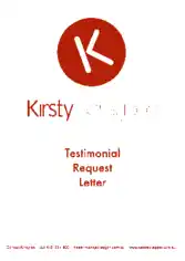 Free Download PDF Books, Testimonial Request Letter Template