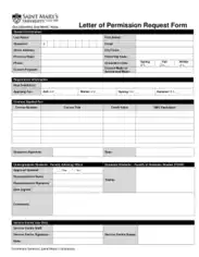 Letter Of Permission Request Form Template