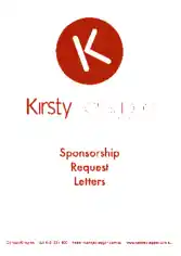 Kirsty Sponsorship Request Letter Template
