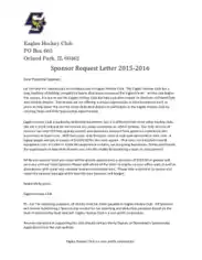 Free Download PDF Books, Personal Sponsorship Request Letter Template