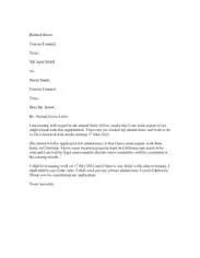 Free Download PDF Books, Yearly Vacation Request Letter Template