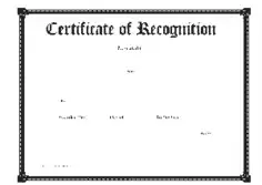 Free Download PDF Books, Recognition Award Certificate Template