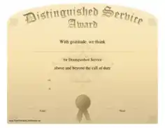 Service Excellence Award Certificates Template