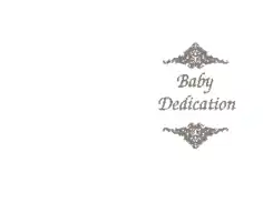 Sample Baby Dedication Certificate Template