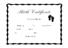 Birth Certificate Template Free Template