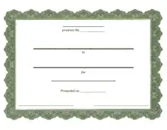 Blank Certificate of Appreciation Template