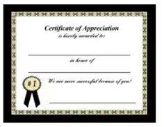 Parent Appreciation Certificate Template
